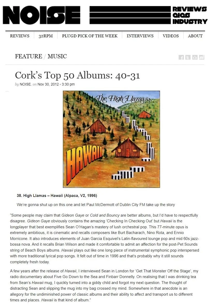 THE HIGH LLAMAS【HAWAII】 The High Llamas – Hawaii – 2 x CD (Album), 1997 [r417937